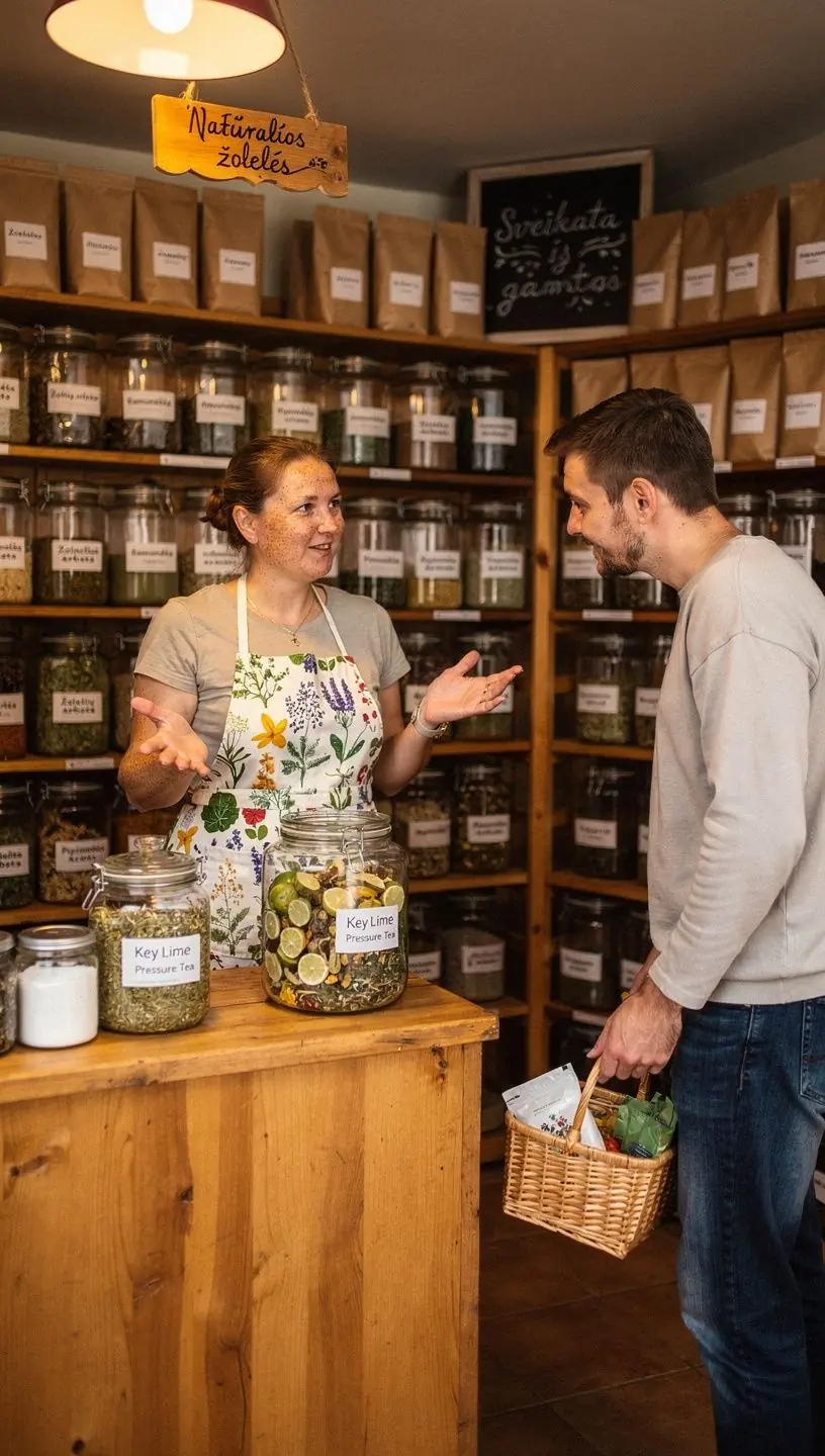 Skanus ir gaivus kalkių arbatos gėrimas, pabrėžiantis jo vitaminų turtingumą.