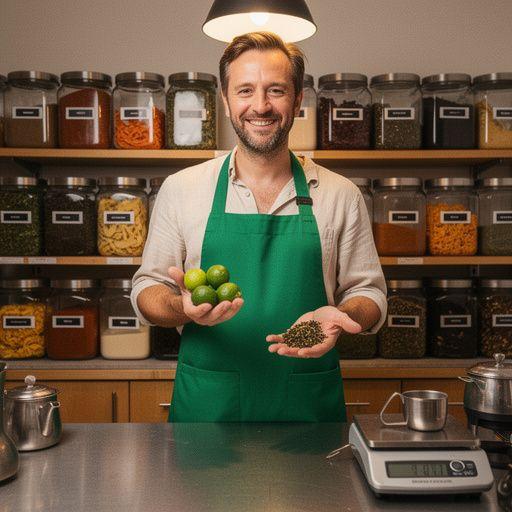 Šviežiai paruošta kalkių arbata su ledu, patiekta su citrinos riekelėmis.