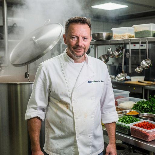 Tropinių vaisių derinys, įtraukiantis ananasus, mango ir kalkes šalia arbatos.